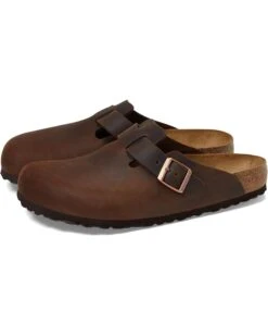 Birkenstock Boston Soft Footbed - Oiled Leather (Unisex) | Clogs