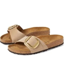 Birkenstock Madrid Big Buckle - Nubuck Leather | Sandals -Shoe Muse Store 71DtjwTTCDL. AC SR736920