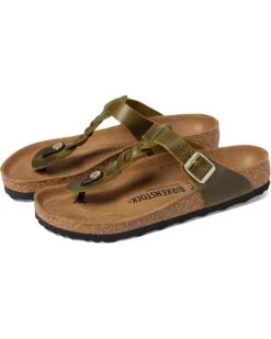 Birkenstock Gizeh Braided - Oiled Leather | Sandals -Shoe Muse Store 71Ynjbs 1GL. AC SR736920