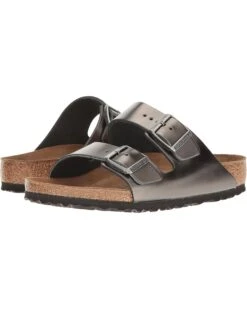 Birkenstock Arizona Soft Footbed - Metallic Leather | Sandals -Shoe Muse Store 81sbwMvn1lL. AC SR736920